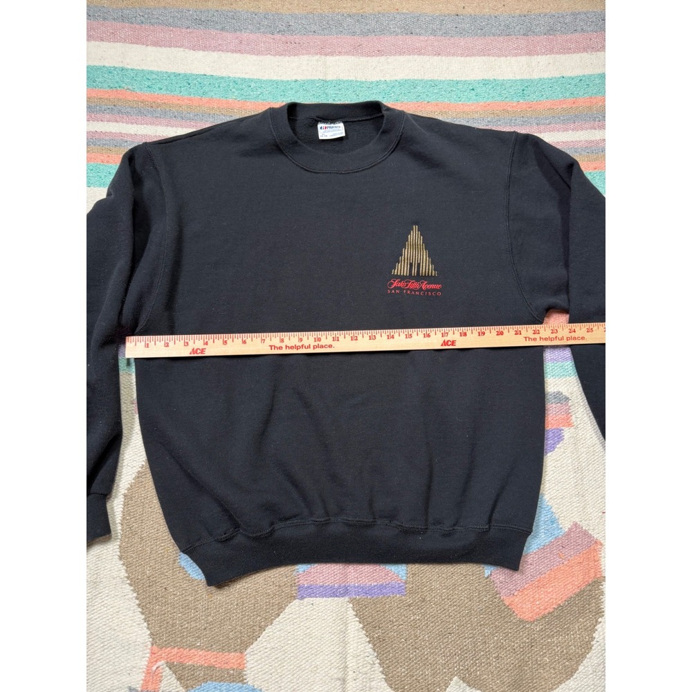 Vintage 90s Saks Fifth Avenue Black Crewneck Sweatshirt – XL‎ - Picture 3 of 5